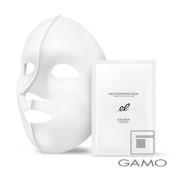 ELECTRON(GM corporation) ◆ELECTRON　COSMETICS　リッチタイトニングマスク　1箱5枚入（シート状美容液マスク）